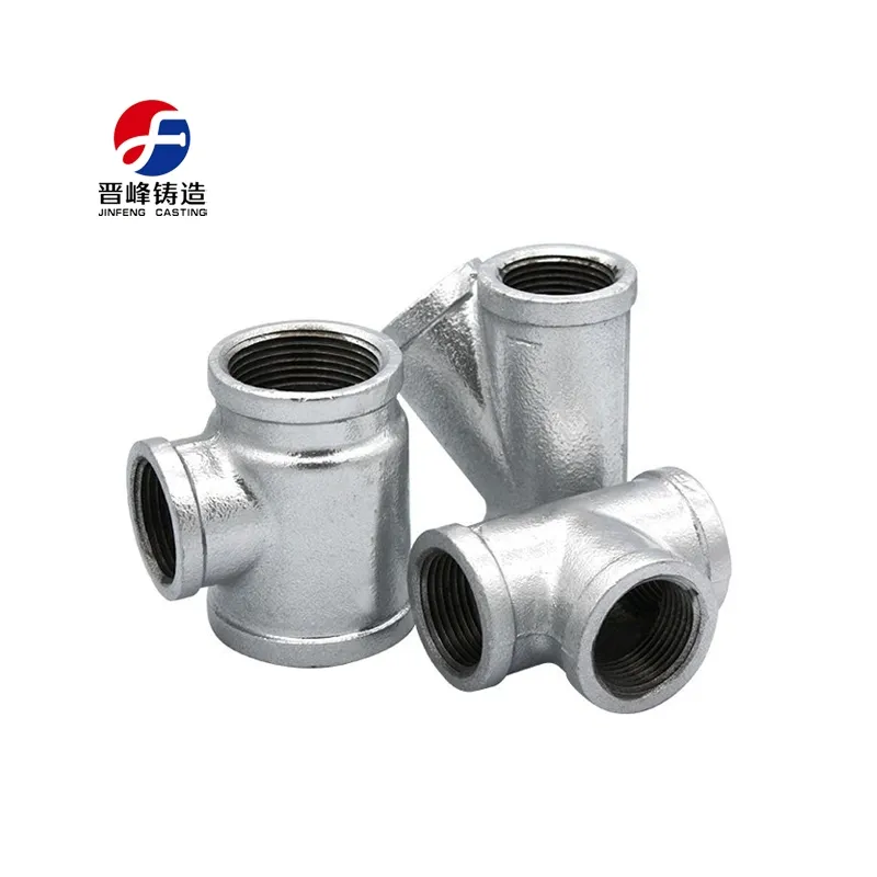 High Quality Galvanized Equal Tee Malleable Iron Pipe Fittings