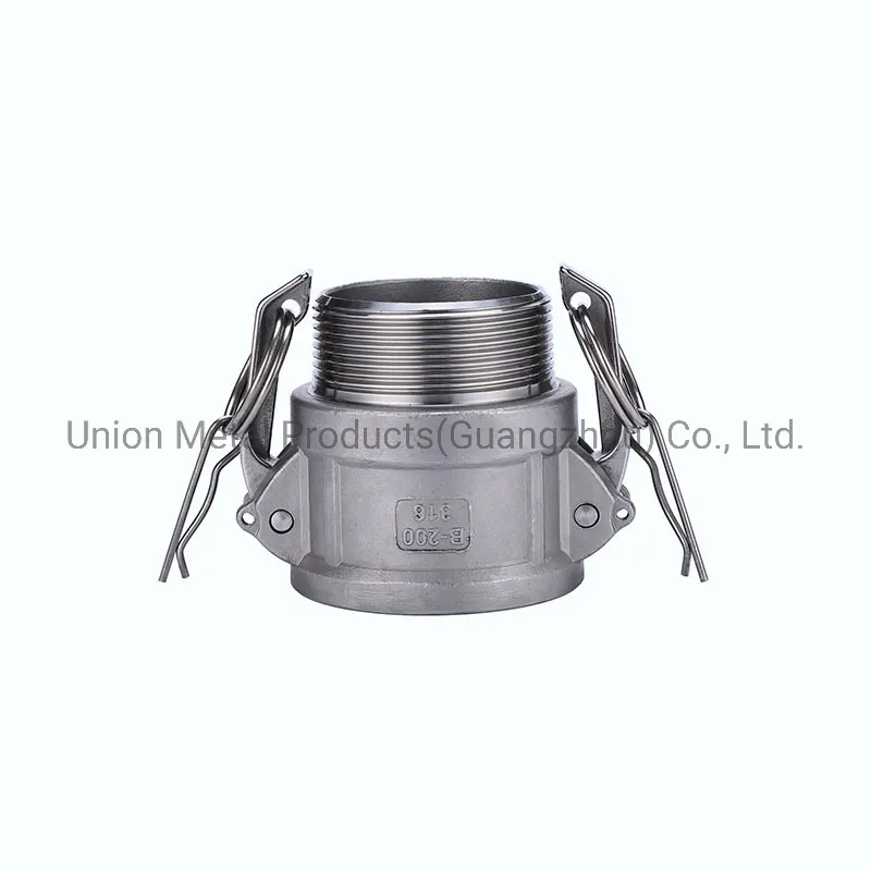 Type B Female Coupler Male Thread Stainless Steel Hose End Coupling Camlock Fitting