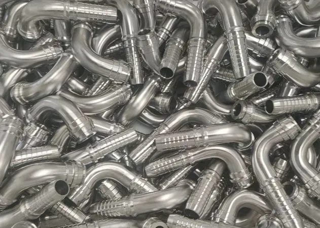 Hydraulic Braided Hose Tube Assembly Fitting Reusable Stainless Steel Swaged Adapter NPT Jic SAE Bsp Metric Orfs Orb DIN JIS