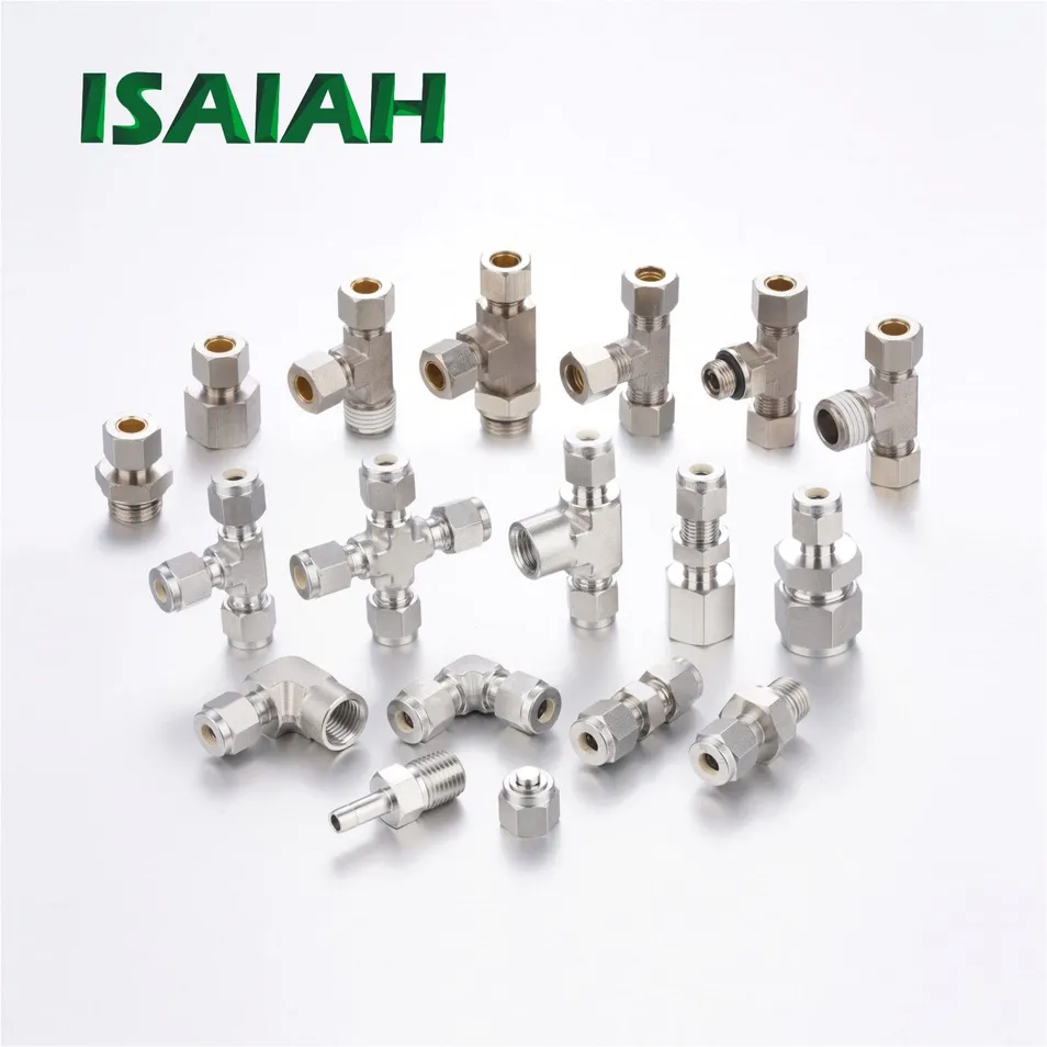 200 Bar High Pressure NPT Thread Double Ferrule Tube Connector Corrosion Resistance Rust Free 316L Stainless Steel Hydraulic Fittings