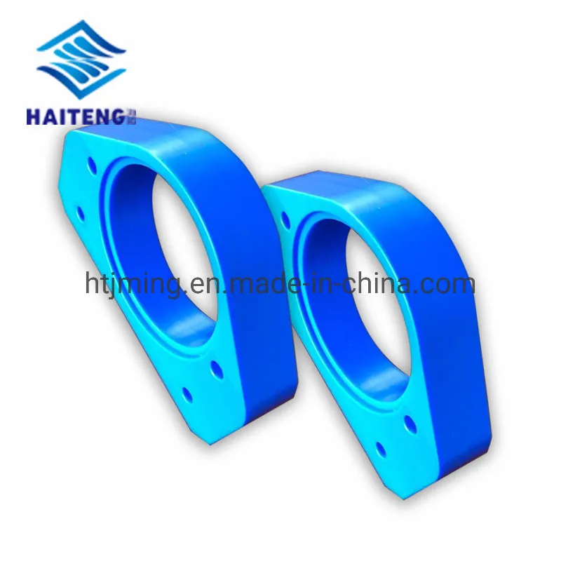 Blue Cast Nylon Spacer Blocks Mc Nylon Pipe Connection Fixed