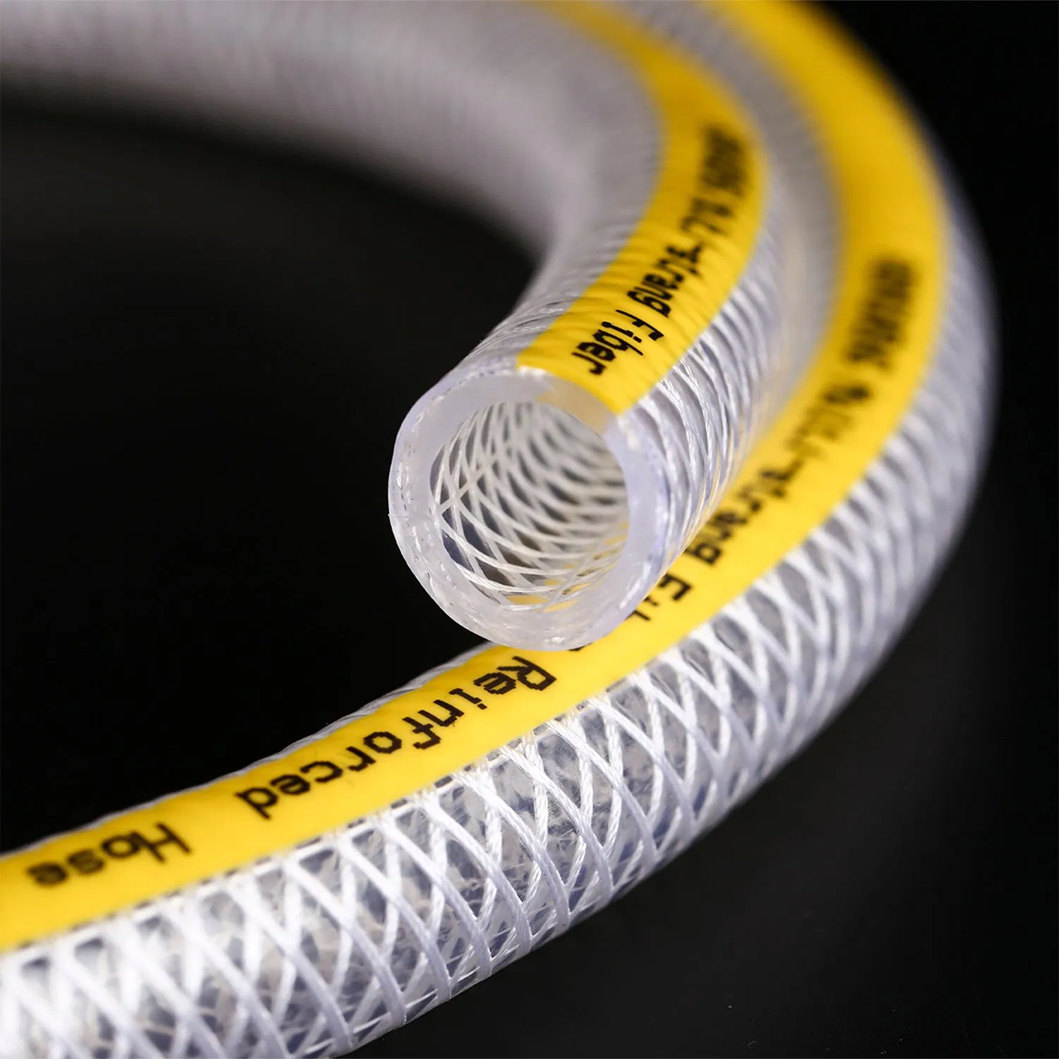 Custom High Pressure PVC Fiber Braided Reinforced Garden Hose Wear-Resistant Explosion-Proof Pipe