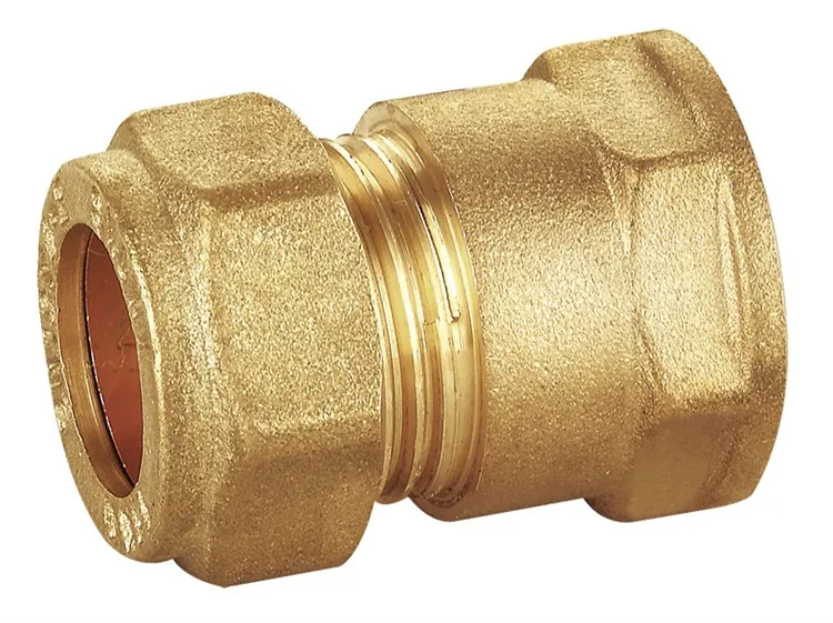Precision Customized Female 326g Weight Pipe Brass Compression Fitting for Supply Lines