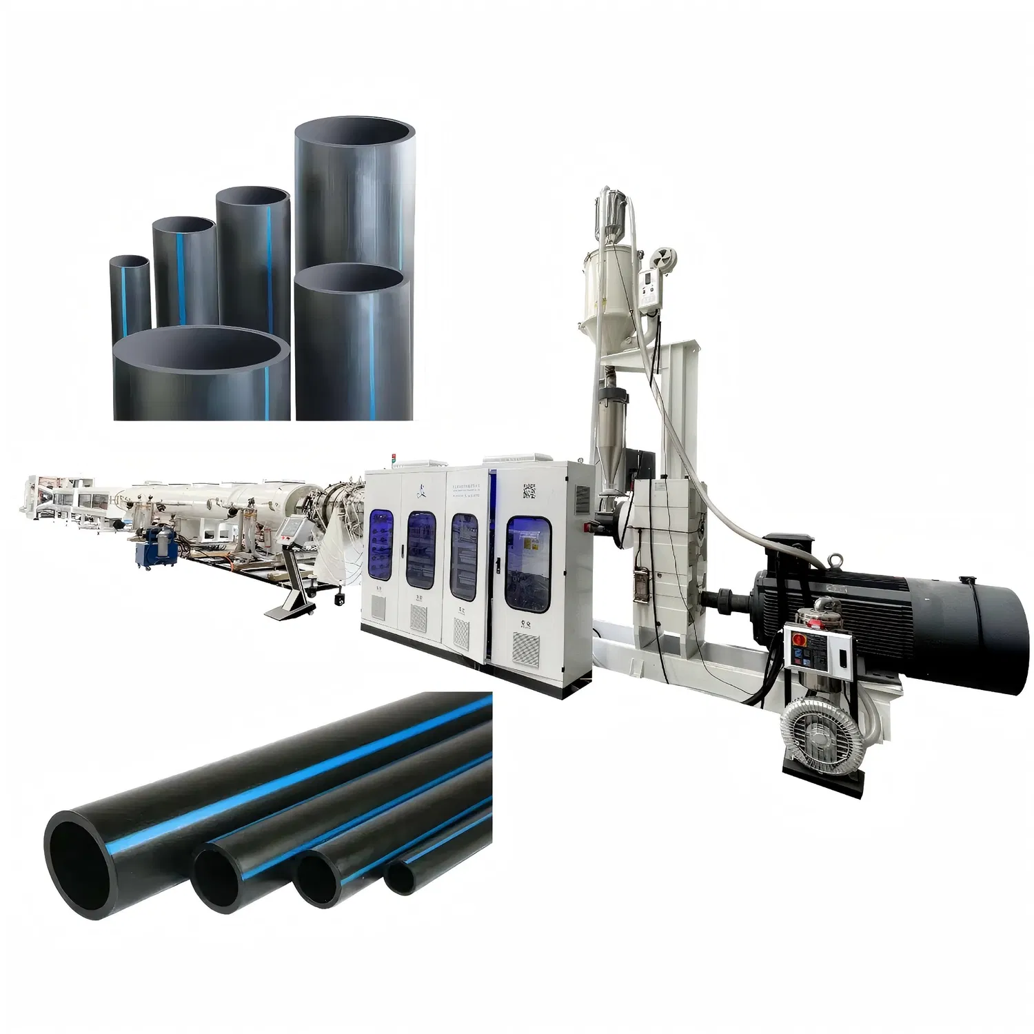 HDPE PE PPR Plastic Pipe Tube Water Gas Supply Extruder Machine