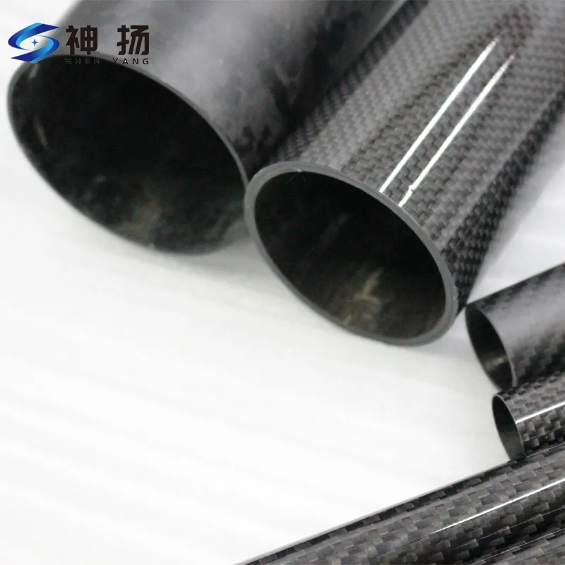 China Factory Direct Sales 100% Pure Carbon CNC Machined Perforated High-Strength Twill Weave Glossy Matte Carbon Fiber Tube