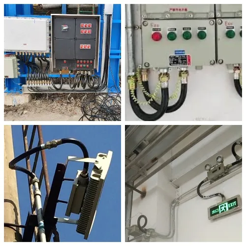 Braided Pressure Rubber Stainless Steel Hose Pipe for Gas Oil Station Explosion Proof PVC Flexible C