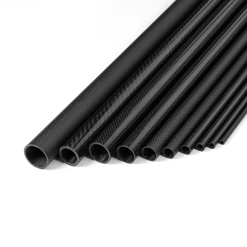 Factory Carbon Fiber Pipe 3K Plain Twill Carbon Fiber Tube Customized High Strength
