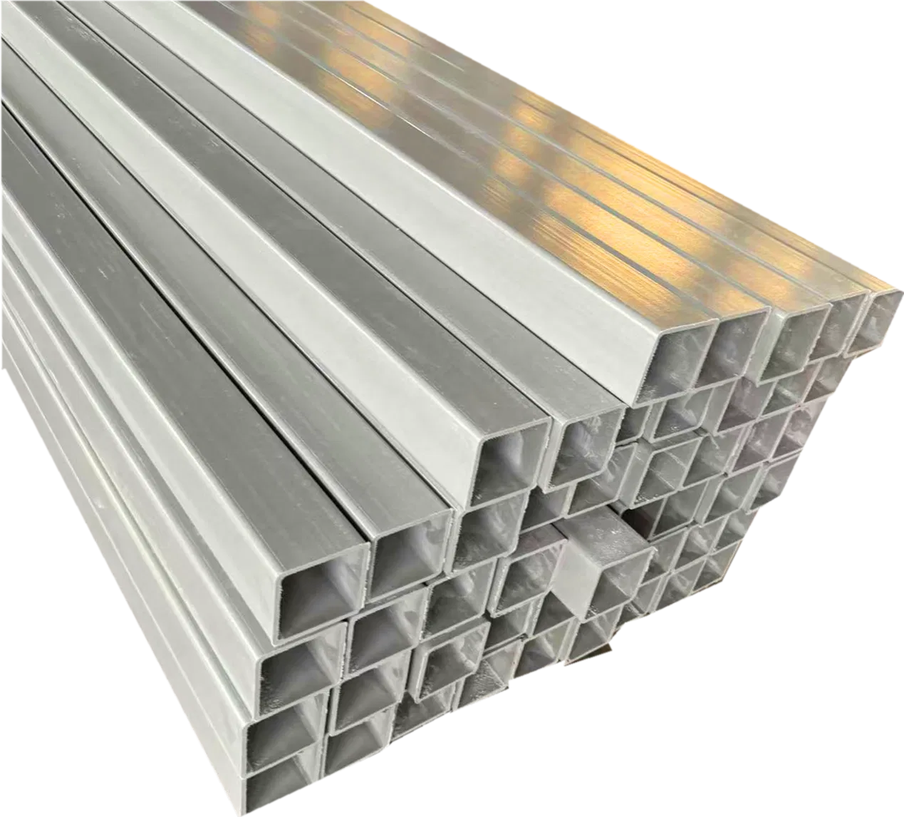 Liqht-Weiqht Structural GRP Square Pipe Pultruded