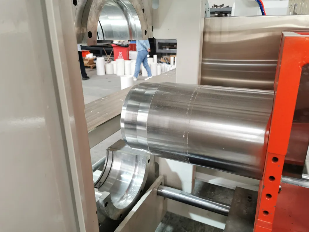 Sino-Tech Automatic Double Oven Water&amp; Electric Plastic PVC Pipe Making Socketing Belling with Automatic Cutting System