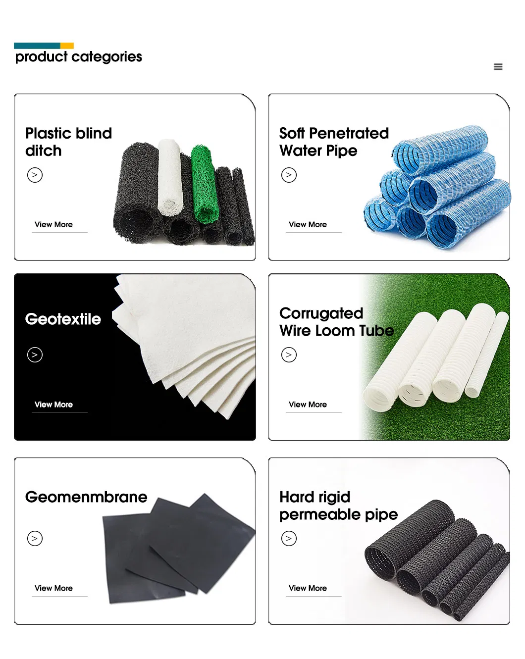 D50mm PVC Soft Underground Drainage Pipe