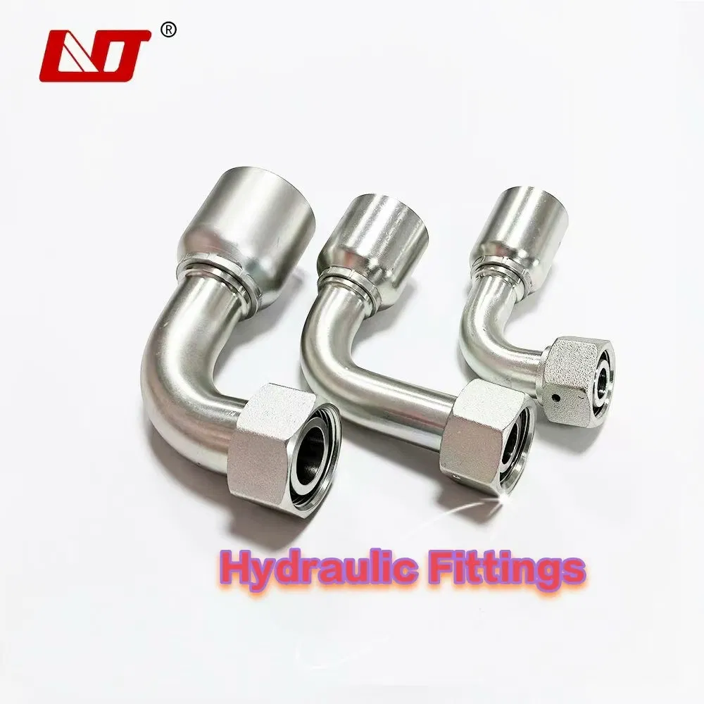 Carbon Steel Adapter Joint Stainless Fitting Flange Jic Connector Parker Hydraulic Hose Nipple Fitti