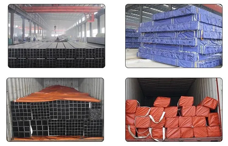 Q195 Q235 Q355 Scrap Carbon Steel Pipe Black Carbon Fiber Square Pipes ERW Steel Hollow Section Tube