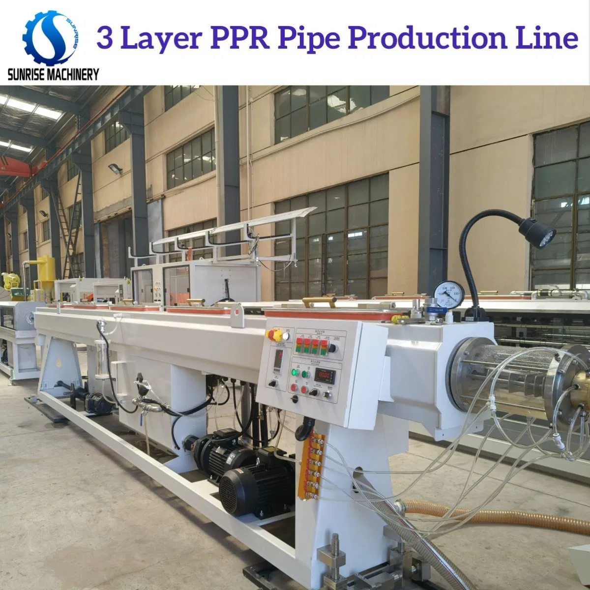 3 Layer Co-Extrusion HDPE PPR Water Pipe with Fiber Glass Manufacturing Machine Plastic Pipe Produci