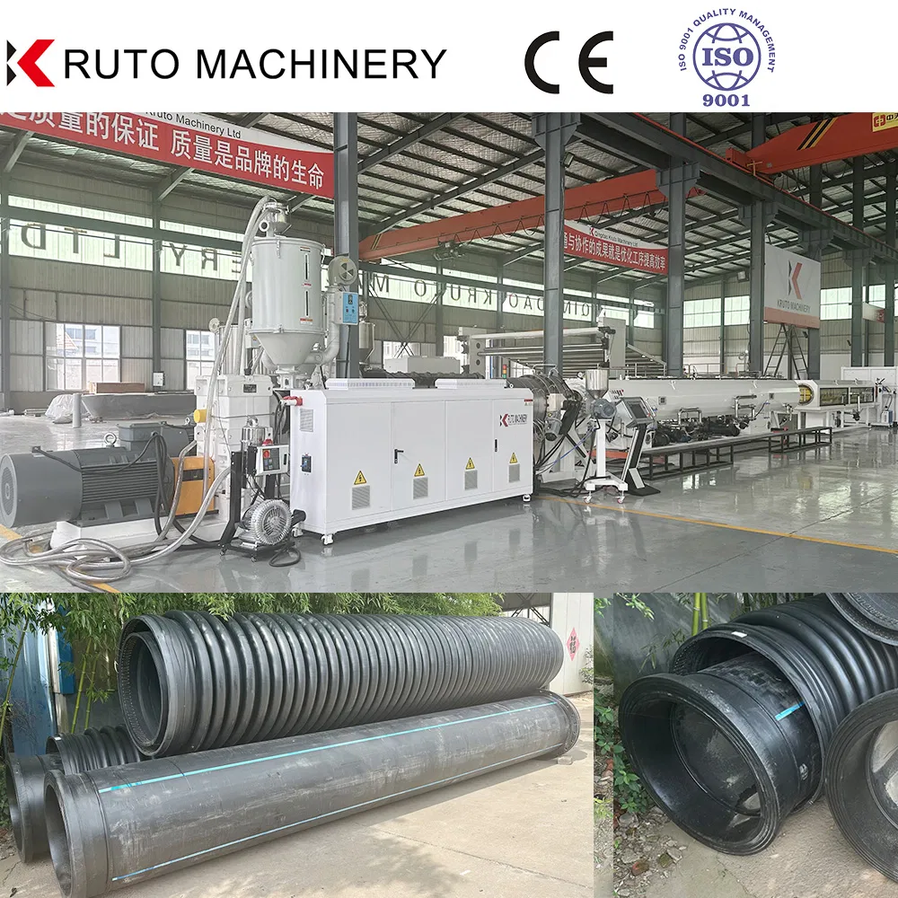 PE HDPE Pipe Extrusion Machinery PVC PPR Corrugated Pipe Machine