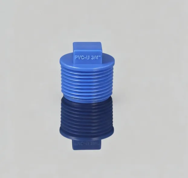 Smooth Operating PVC Plastic Male Thread Plug - 3/4 Inch to 1 Inch Agricultural Cap for Versatile an