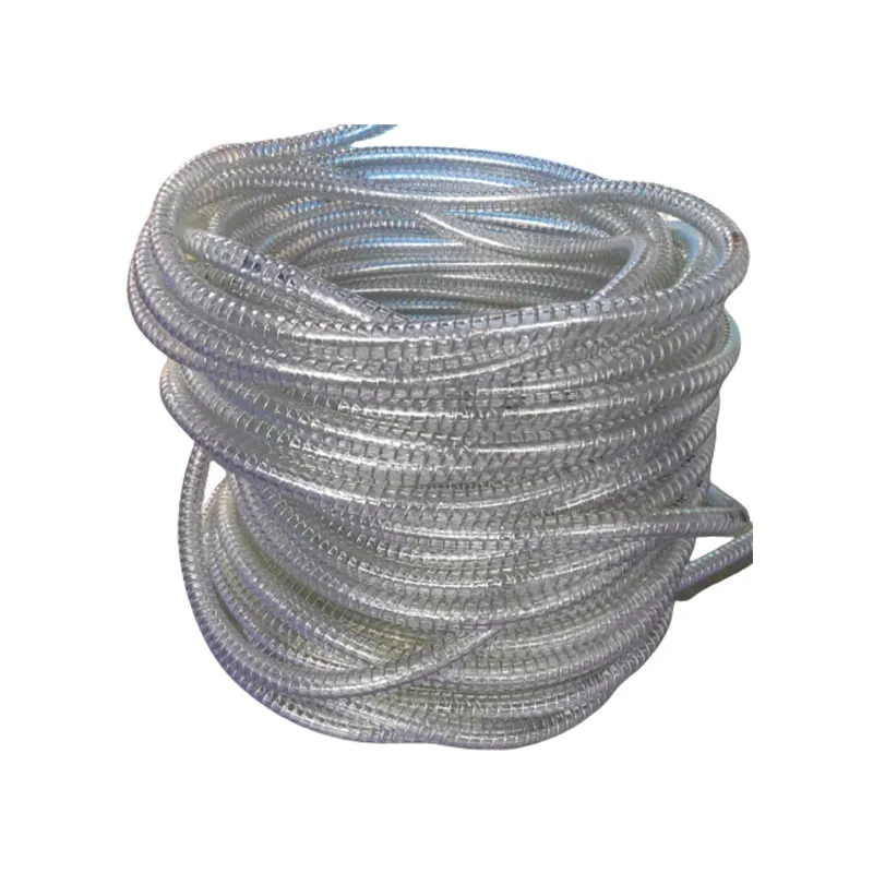 Clear PVC Steel Wire Helix Suction Water Hose Tube Pipe