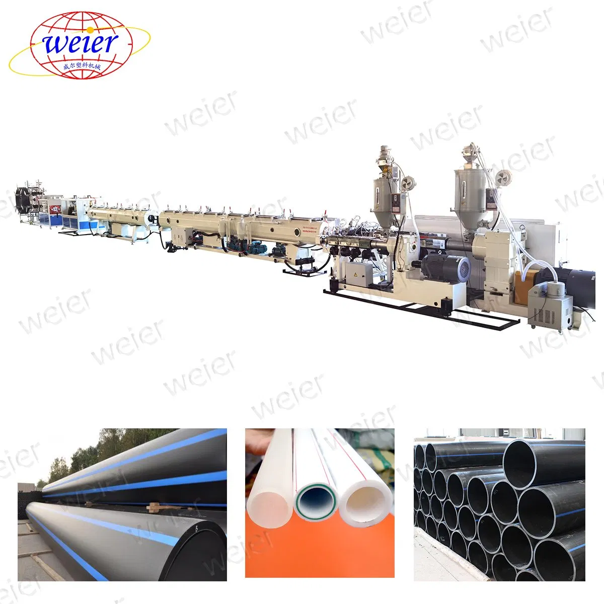 Automatic Plastic PE Pipe Making Machines PE Pipe Manufacture