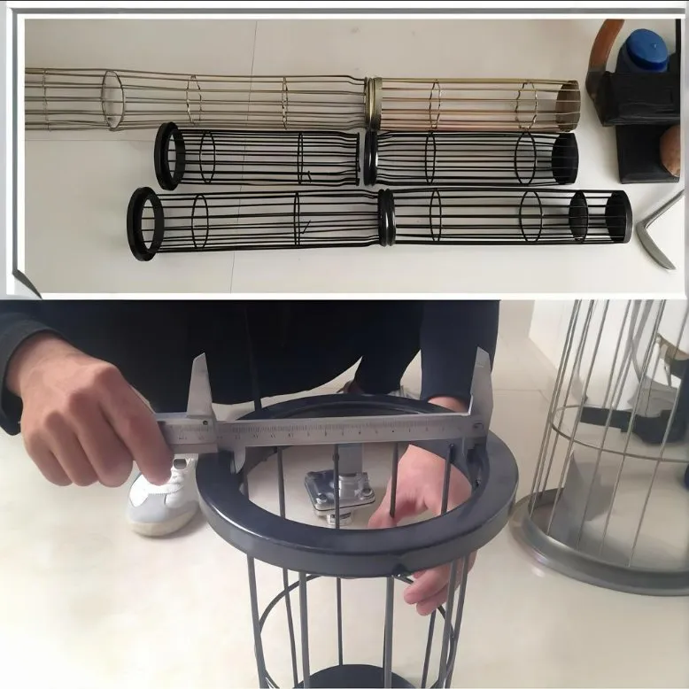 Industry Silicone Coated Carbon Steel Filter Bag Cage with Venturi Tube