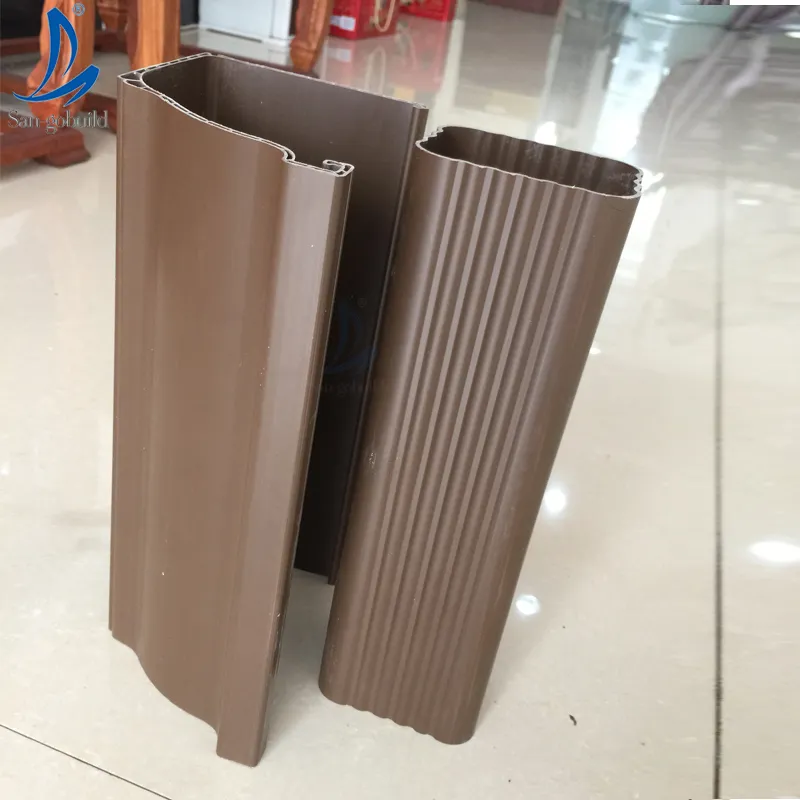 Africa Vinyl Rain Water Collectors PVC Rain Gutters and Down Pipes Wholesale for Roofing Water Drain