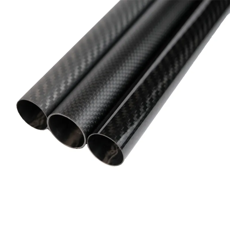 3K Plain 24mm Stabilization Resin Carbon Fiber Tube for Pressure Vessel/Medical