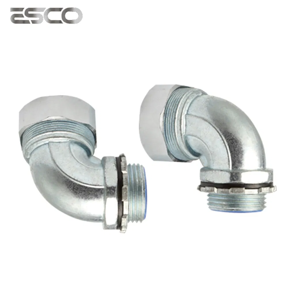 Felxible Tube Liquid Tight Connector Grey Black Flexible Metalico Con PVC Pipe Galvanized Steel OEM