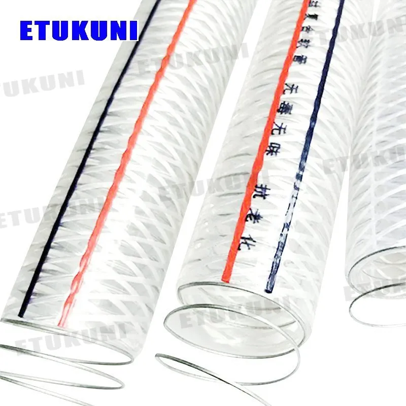 Aging Resistance China Made Stainless Steel Wire Polyester Reinforced PVC Vacuum Hose Pipe for Water