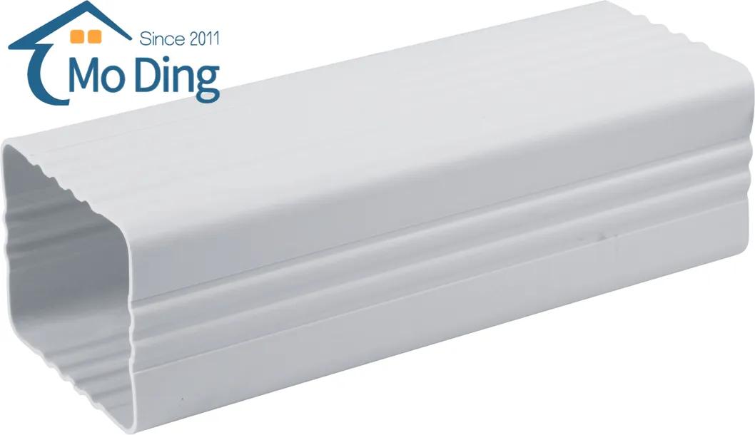 7-Inch Vinyl PVC Plastic Gutter Drainage Pipe