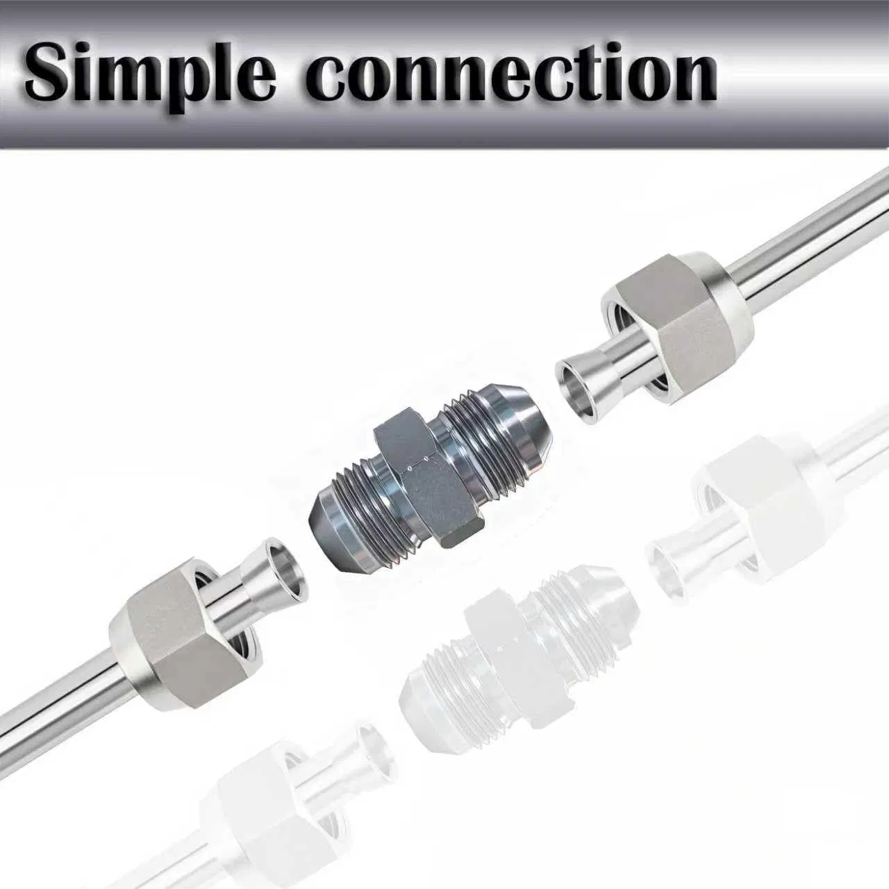 Hot Selling Strong Durable Threaded Metal Hydraulic Adapter Fittings for SAE/DIN/JIS Hydraulic Hose