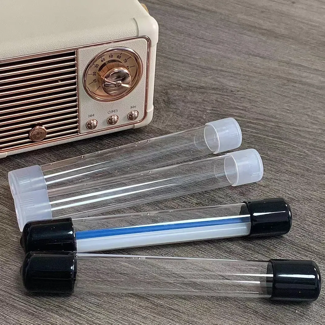 PC PVC Transparent Plastic Pipe for Packing Storage Eyebrow Pencil