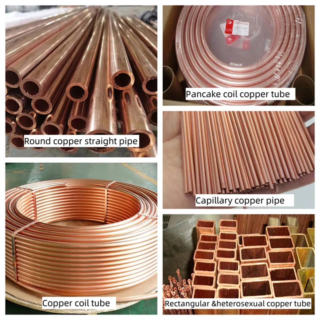 T2 Copper Plastic PVC Straight and Coil Natural Gas Transportation Plastic-Coated Copper Pipe