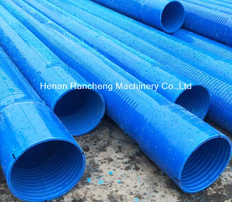 Plastic PVC Male and Female Blue Solid Wall Well Casing Pipe/PVC Borehole Water Well Casing Pipe Erikeke Brand Thread Split-Casing Pipe Water Drilling