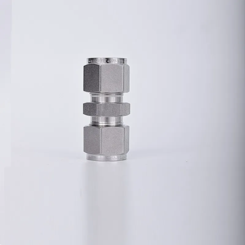 316 Stainless Steel 10mm Od Double Ferrule Instrumentation Tube Fitting Female Straight - 3/8" 