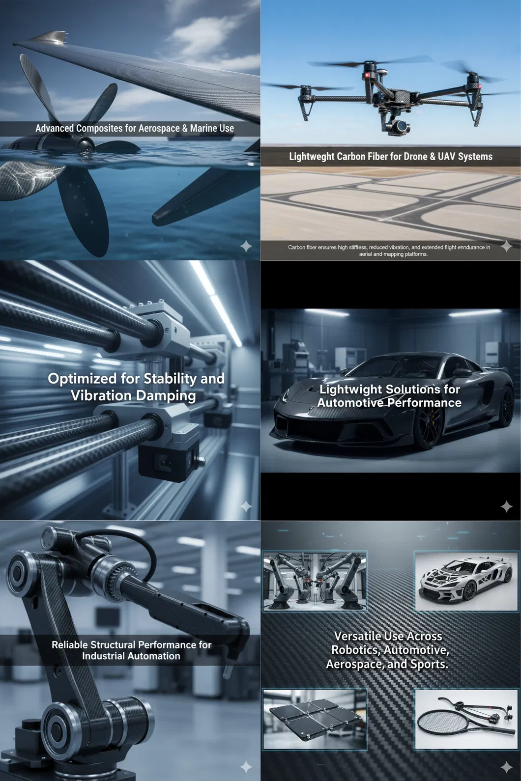 Twill Glossy T800 Threaded Carbon Fiber Tube 2m for Marine Use