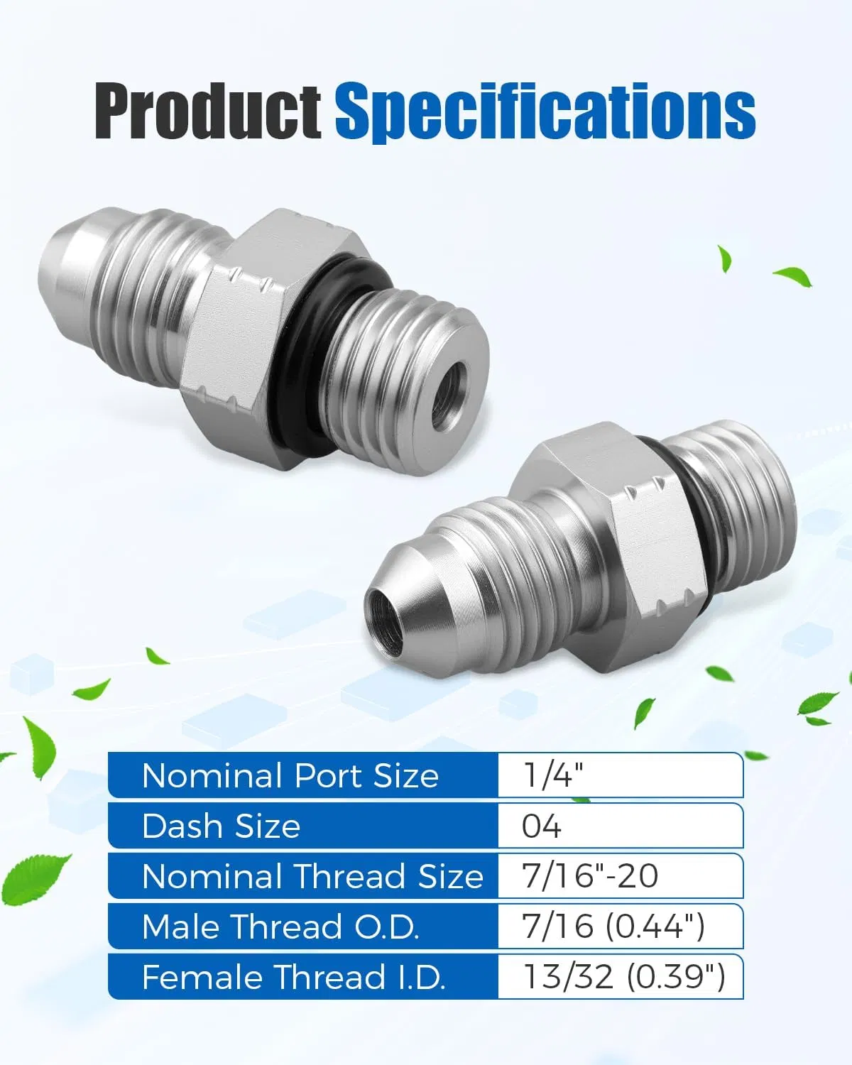 Best Selling Precision Rustproof Steel Hydraulic Hose Adapter Fittings, of Jic/Bsp/NPT/DIN/Orfs/Metric Standard