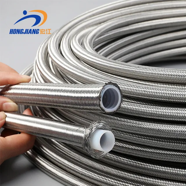 Stainless Steel Wire Braided PTFE Hydraulic Hose, Hydraulic PTFE Pipe
