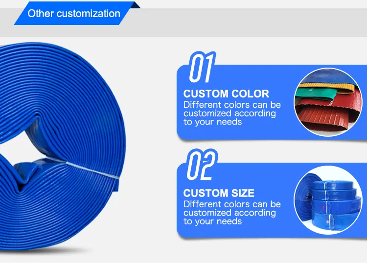 High Pressure 1 2 3 4 5 6 7 8 Inch PVC Soft Flexible Lay Flat Pipe