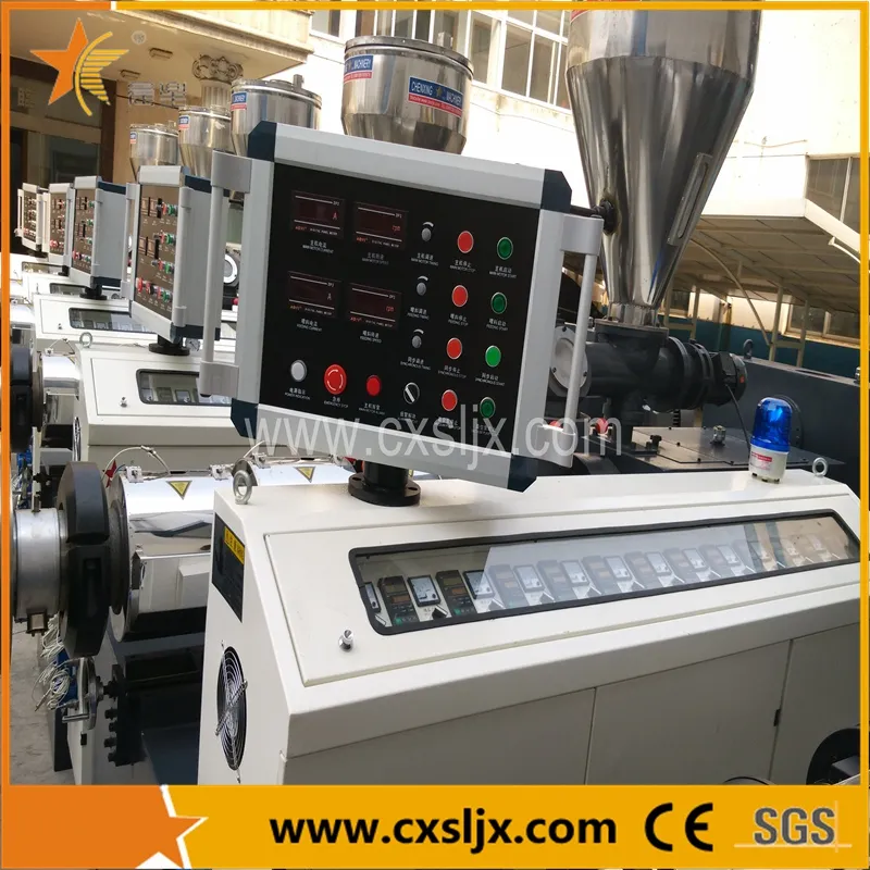 16-40mm PVC Double Strand Electric Wire Duct / Pipe Making Machine