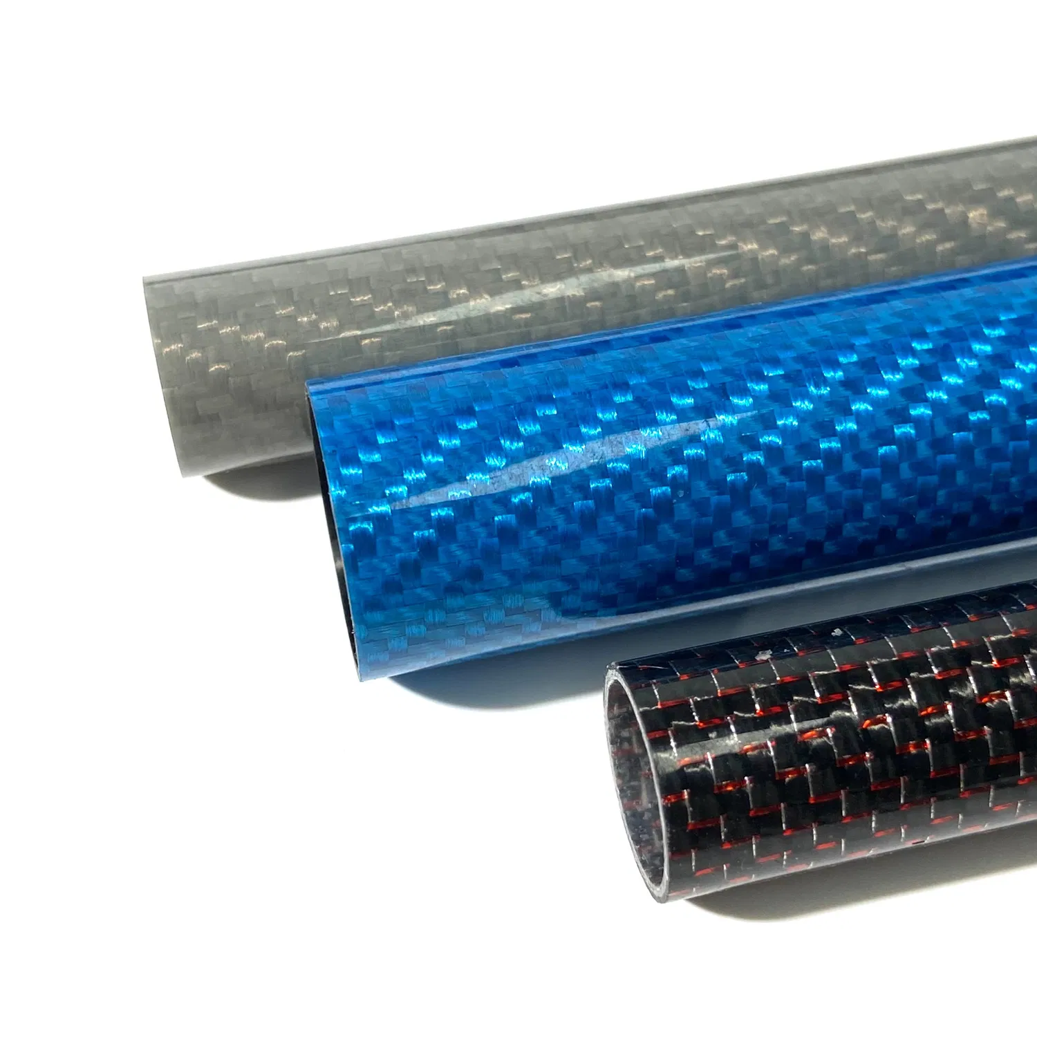 Durable Anodized Color Carbon Fiber Tube for Bicycle Frames 28mm X1200mm