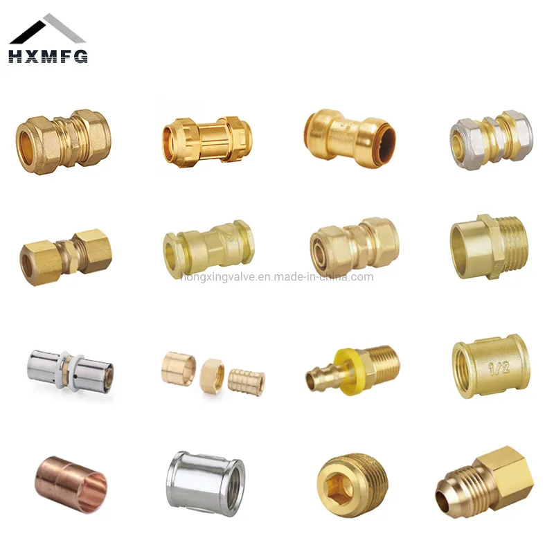 Wras Full Range Brass Coupler Thread Adaptor PE Elbow Pushfit Press Tee Pex Wallplate Soldering Cros