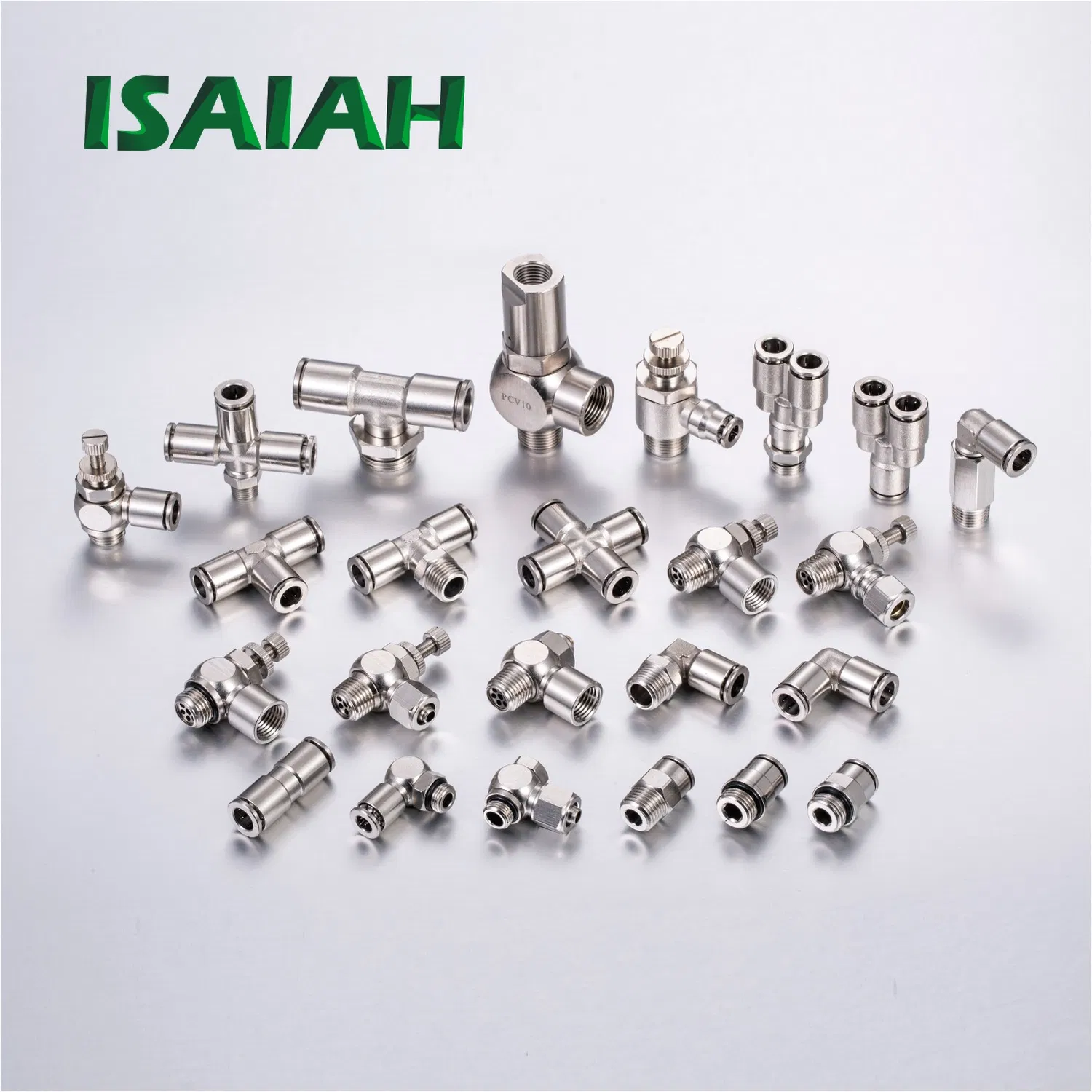 Camozzi Type Pneumatic Parts Push in Tube Connector Brass Air Fittings for Pneumatic Equipment