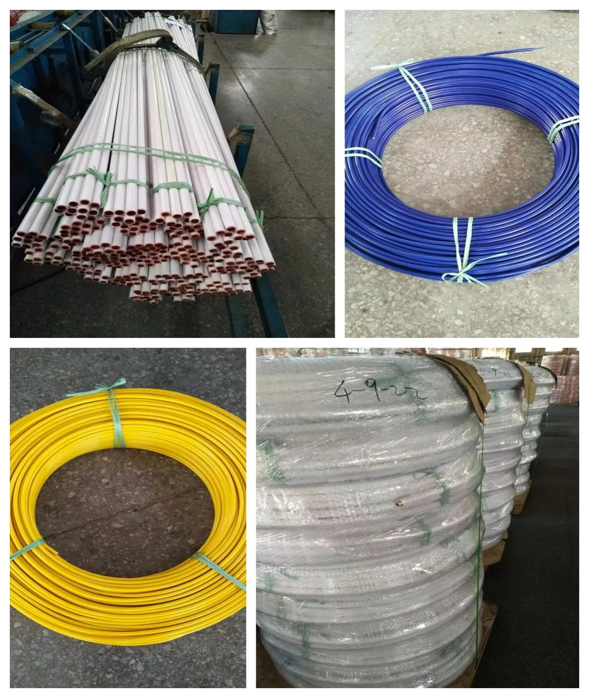 T2 Copper Plastic PVC Straight and Coil Natural Gas Transportation Plastic-Coated Copper Pipe
