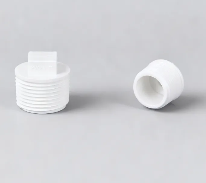Smooth Operating PVC Plastic Male Thread Plug - 3/4 Inch to 1 Inch Agricultural Cap for Versatile an