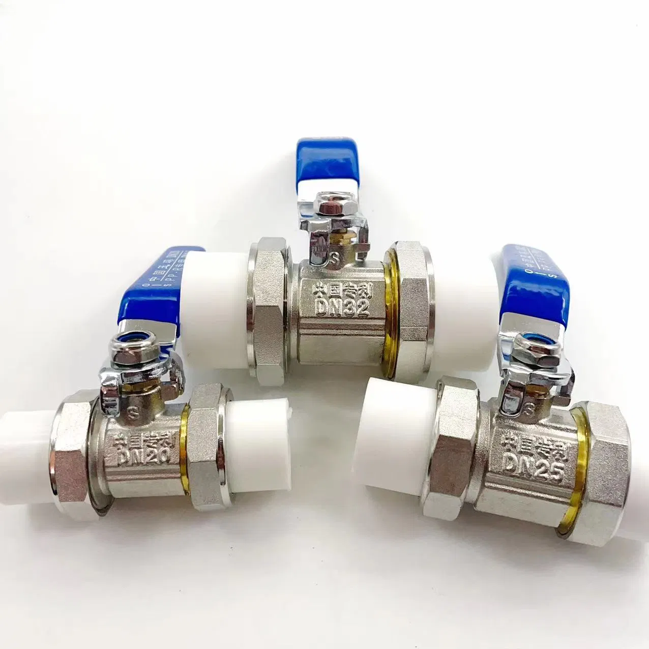 Factory Wholesale Brass PPR Ball Valve Double Live Hot Melt Manual Switch Household Water Pipe