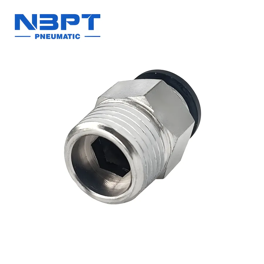New Nbpt PC-R Air Quick Coupler Brass &amp; Plastic Pneumatic Push to Connect Fitting