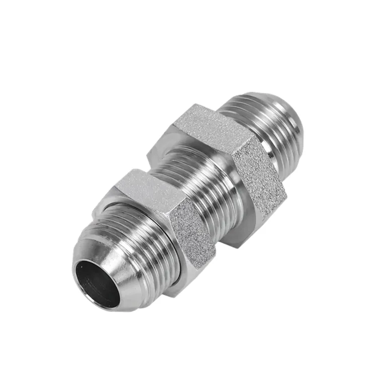 74 Deg Jic Male Thread Bulkhead Hydraulic Straight Fittings for America Market