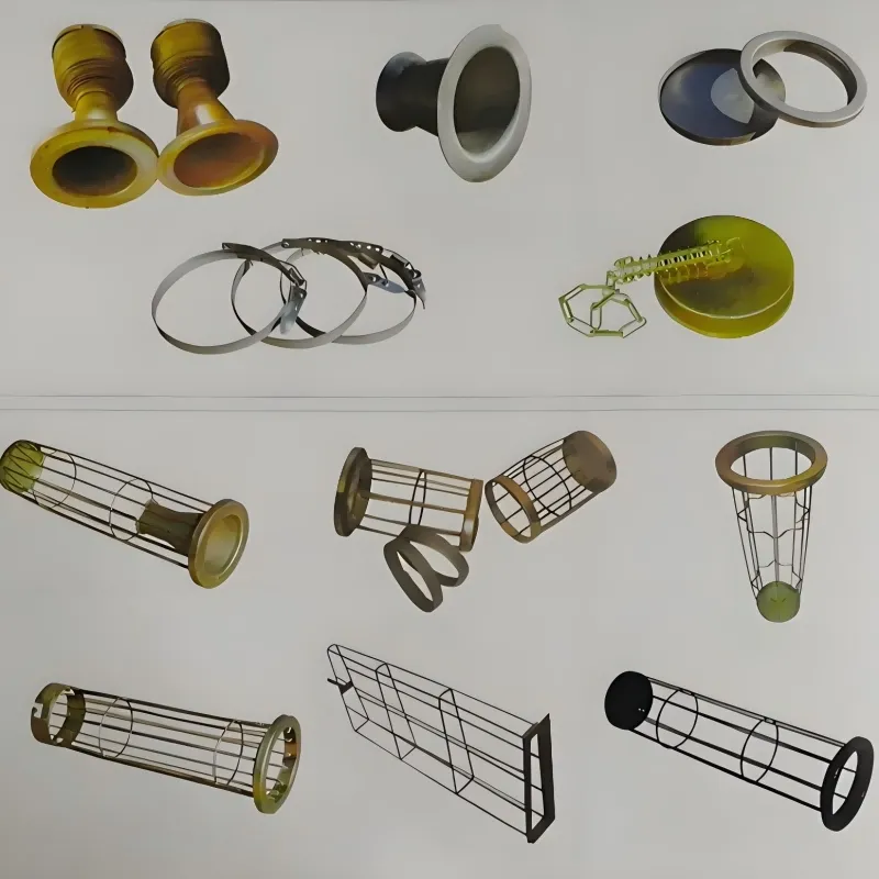 Industry Silicone Coated Carbon Steel Filter Bag Cage with Venturi Tube
