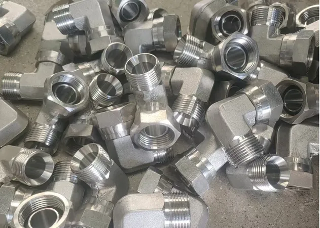Hydraulic Braided Hose Tube Assembly Fitting Reusable Stainless Steel Swaged Adapter NPT Jic SAE Bsp Metric Orfs Orb DIN JIS