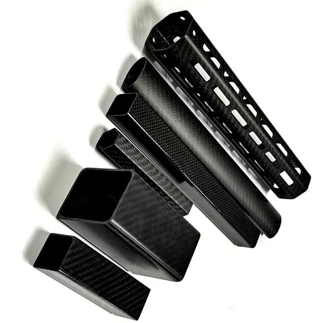 Factory Carbon Fiber Pipe 3K Plain Twill Carbon Fiber Tube Customized High Strength