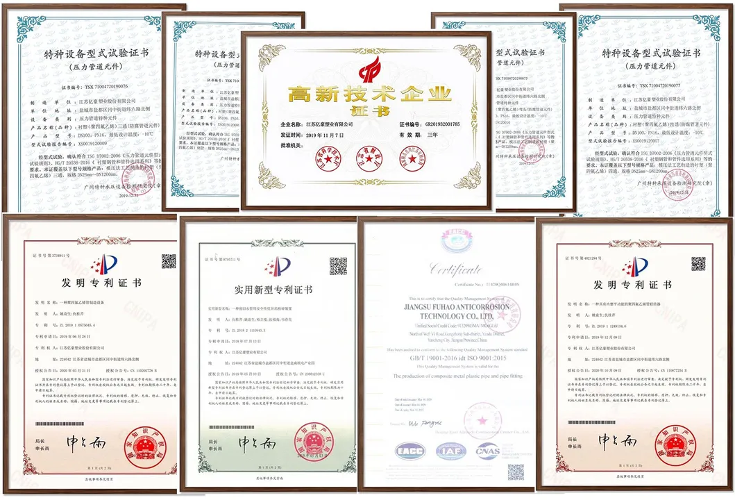 Corrosion Resistance Customized PTFE Lined Equal Tee Spool Pipes Carbon Steel Pipe Fittings