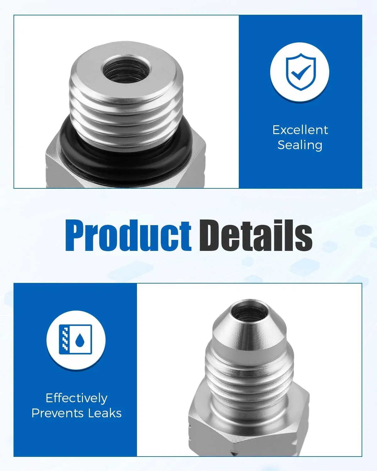 Best Selling Precision Rustproof Steel Hydraulic Hose Adapter Fittings, of Jic/Bsp/NPT/DIN/Orfs/Metric Standard